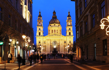 Budapest basilica stock photo