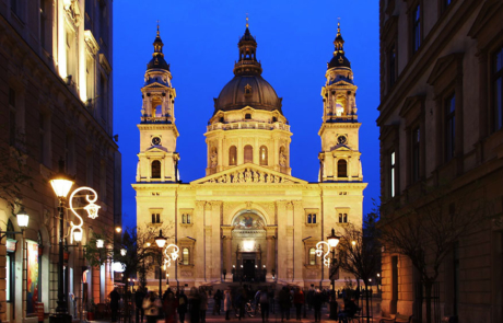 Budapest basilica stock photo
