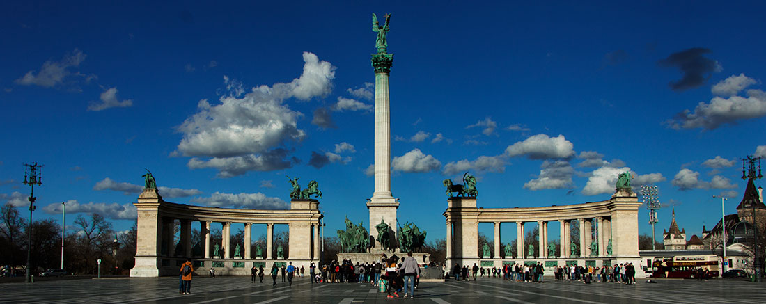 Heroes square panorama photograph